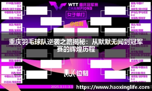 重庆羽毛球队逆袭之路揭秘：从默默无闻到冠军赛的辉煌历程